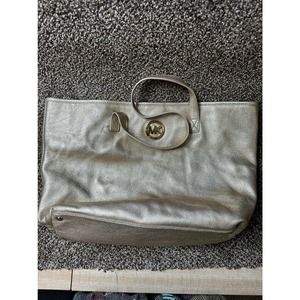 Michael Kors Gold Leather Tote Bag